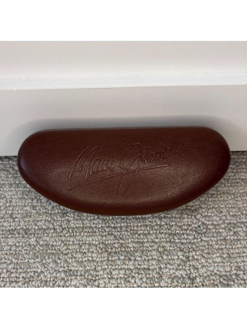 Maui Jim Dark Brown Sunglasses Case hard shell eyeglasses case glass case unisex